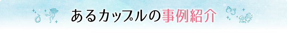 しっかりもののAさんカップルの場合